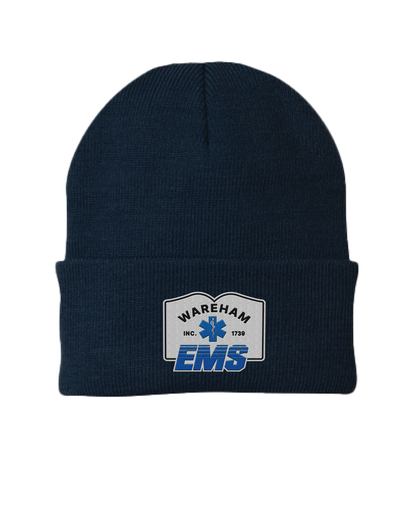 Wareham EMS Embroidered Knit Beanie - Town Sign