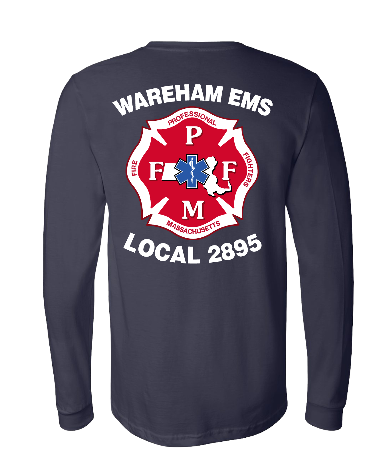 Wareham EMS Comfort Unisex Cotton LS Tee - Local 2895