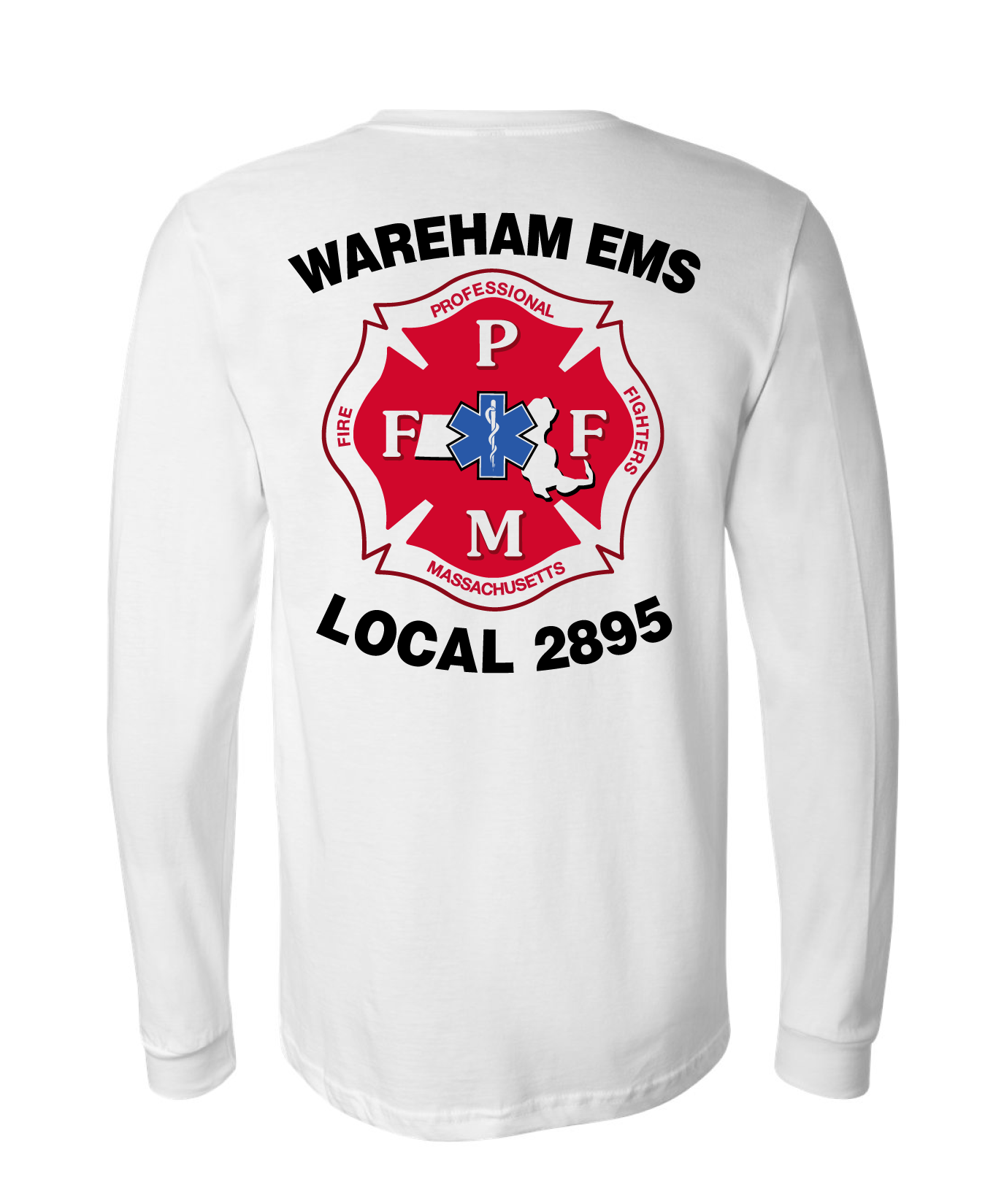 Wareham EMS Comfort Unisex Cotton LS Tee - Local 2895