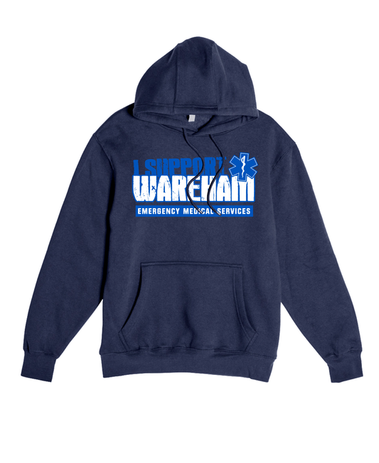 Wareham EMS Comfort Unisex Hooded Sweatshirt - American Flag