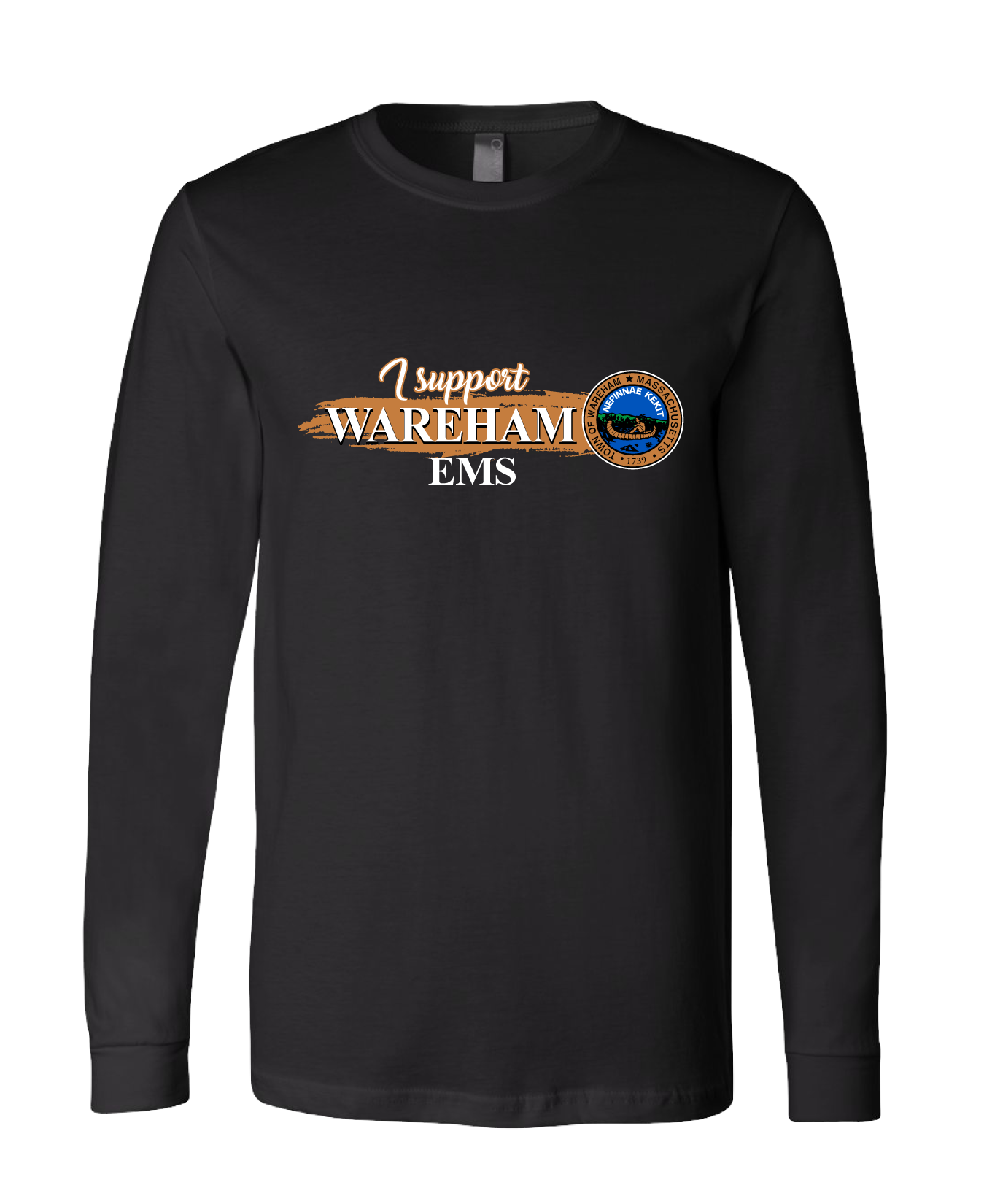 Wareham EMS Comfort Unisex Cotton LS Tee - Lighthouse