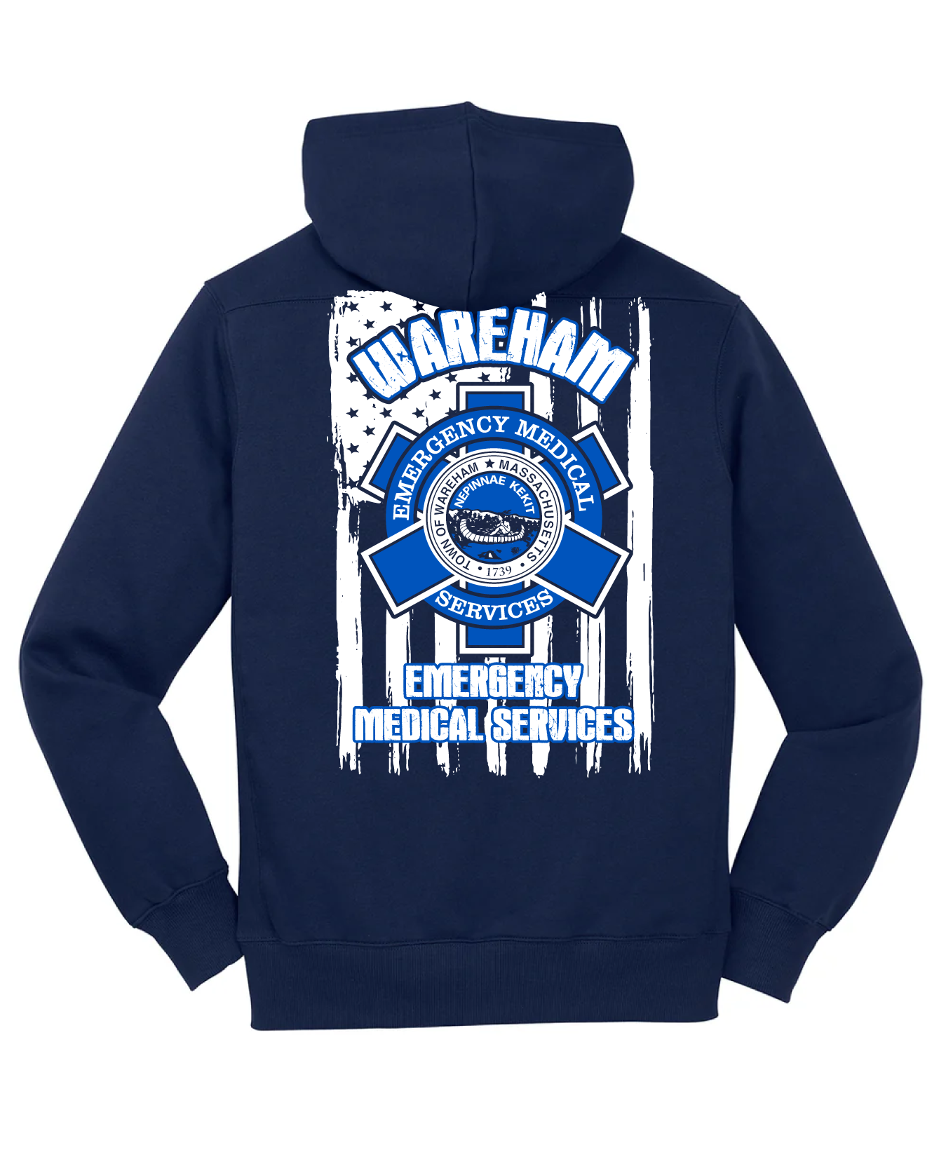 Wareham EMS Hi-Tech Performance Hoodie - American Flag