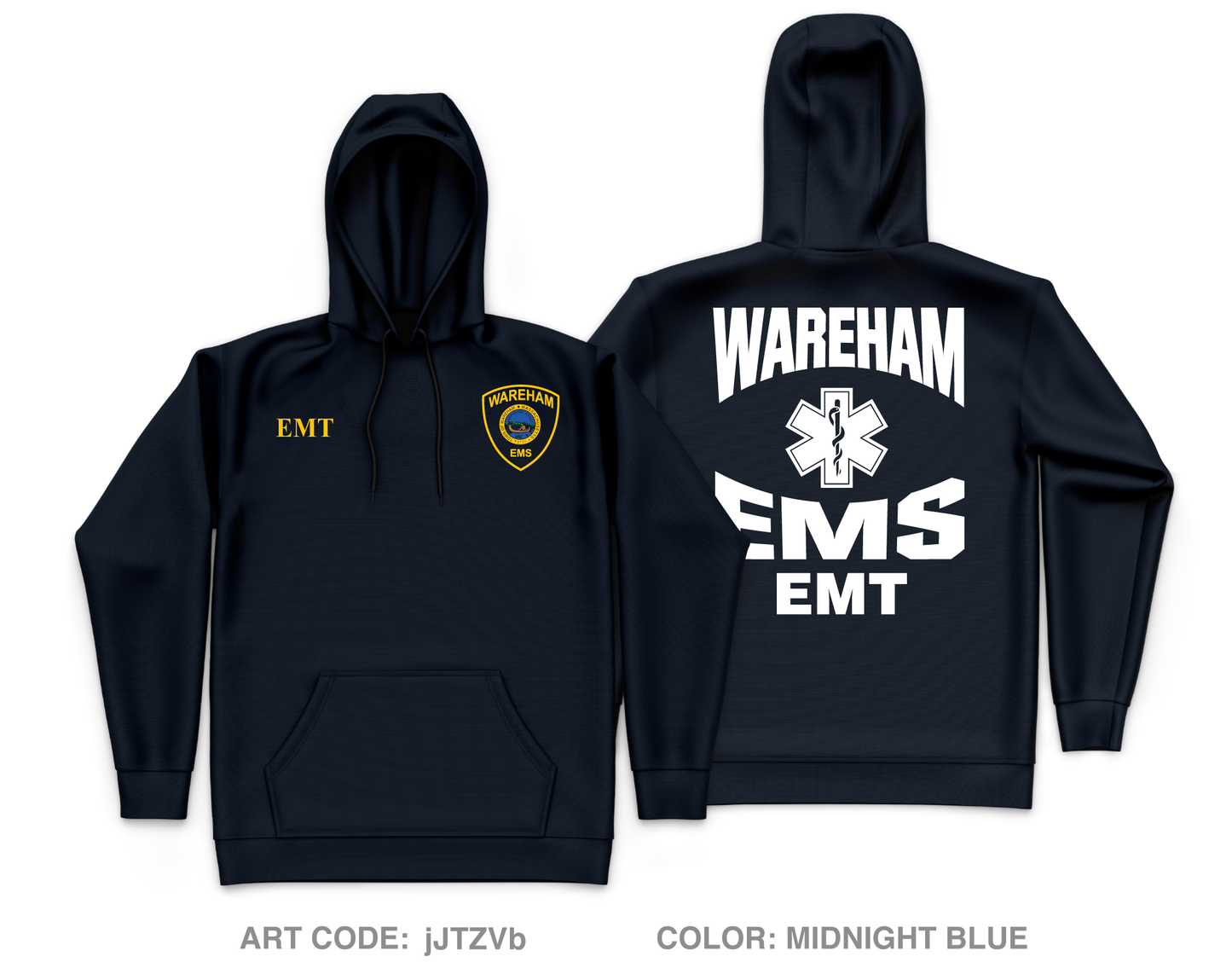 Wareham EMS Private Collection Core Men's Hooded Performance Sweatshirt